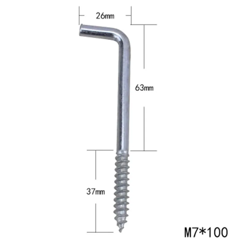 

Right Angle Screw Hook,Carbon Steel Light Hook,7 Style Hook, L Style,Sheep Eye Hook,Frame Accessories Screws,50Pcs