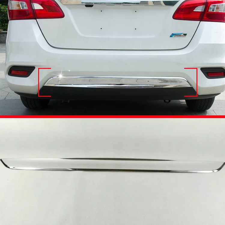 АБС пластик хром крышка заднего бампера отделка молдинг украшение Стайлинг