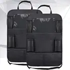 Новый органайзер на заднее сиденье автомобиля с держателем для экрана планшета, протектор на заднее сиденье автомобиля, противоударные коврики, дорожная сумка для хранения, защитные задние сиденья