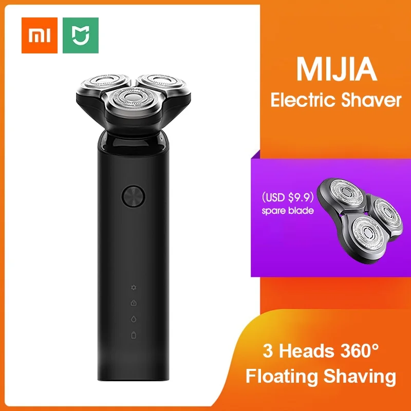 

Xiaomi Mijia Elektrische Scheerapparaat Scheermes Scheren Baard Machine Voor Mannen Droog Nat Baard Trimmer Oplaadbare Wasbaar