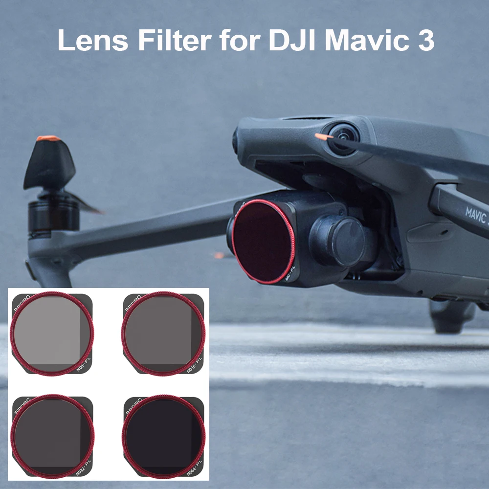 

Drone Lens Filter for DJI Mavic 3 ND Filter Sets NDPL/8/16/32/64/CPL/UV Glass Protector Mavic3 Accessories