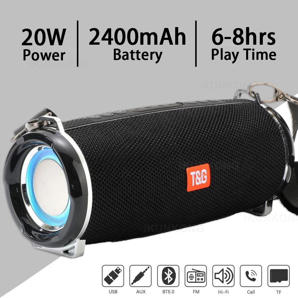 Светодиодный Bluetooth динамик портативный беспроводной громкий звуковая система