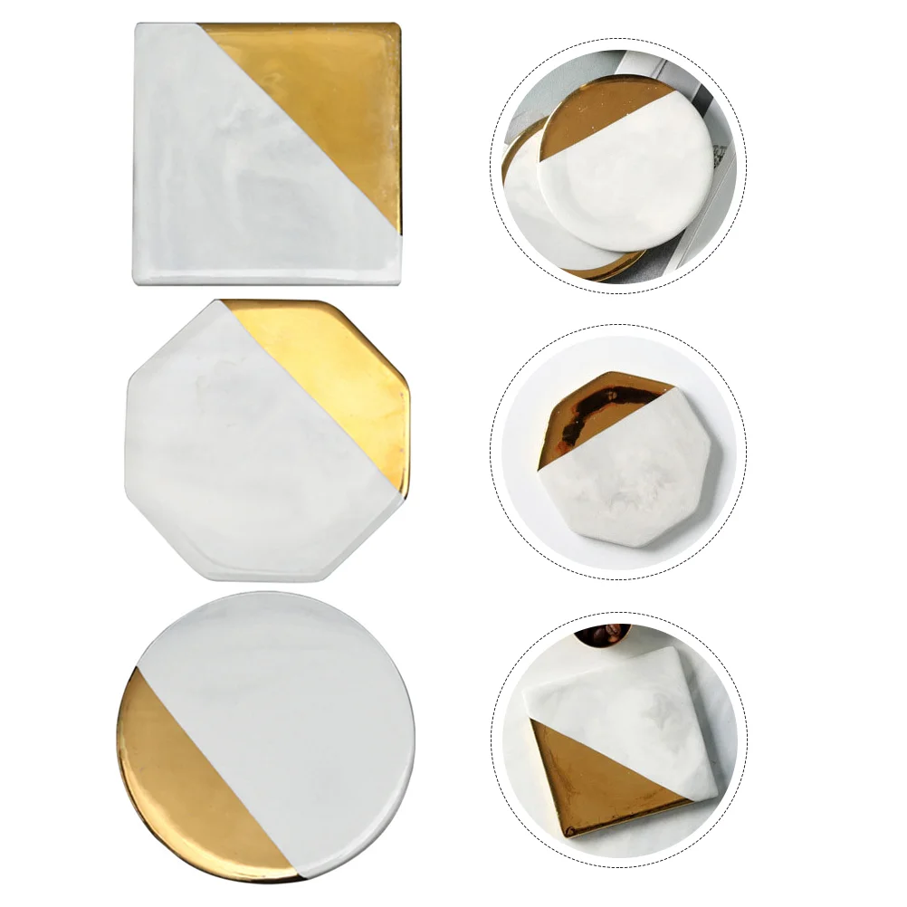 

3pcs Multi-purpose Nail Tip Display Boards Decorative Marble Art Palettes