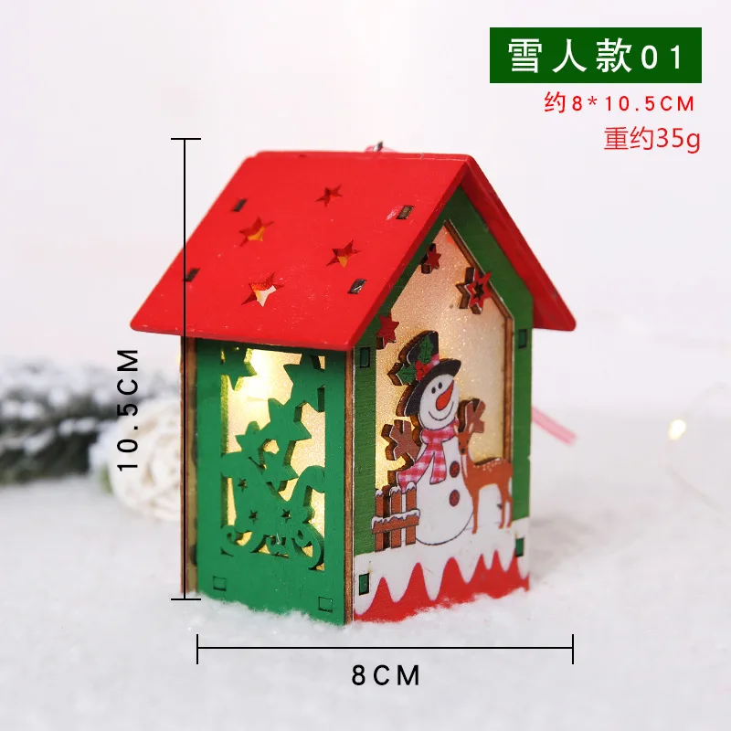Snow man Navidad деревянный Рождественский поезд новогодняя игрушка подарок для детей Снеговик Рождественская елка украшения для домашнего праздника - Цвет: Snow man