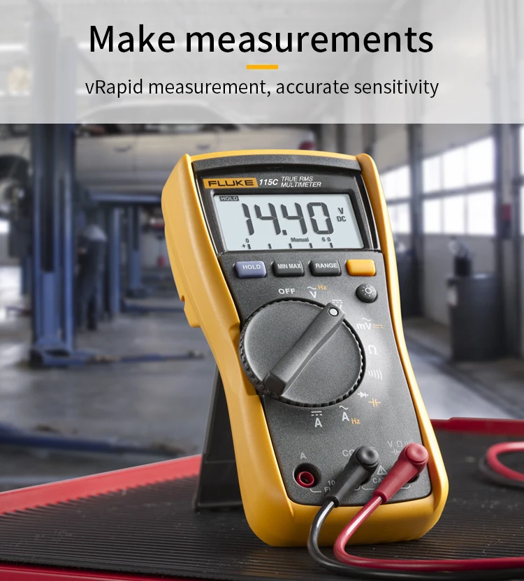 Fluke 115 115C мультиметр True RMS тестер Цифровой мультиметр Профессиональный портативный цифровой тестер