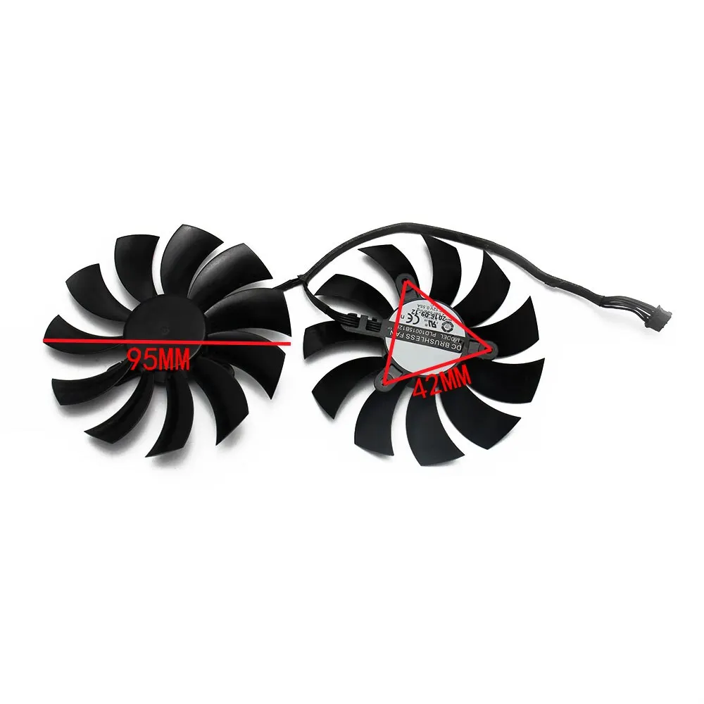 Графический вентилятор 2 шт./лот PLD10015B12H для EVGA GTX 1070/1070Ti/1080 Fan GTX1070 GTX1070Ti GTX1080 FTW2 GAMING