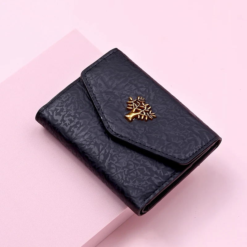 

New Women Wallet Hasp Leaf Mini Small Coin Puress
