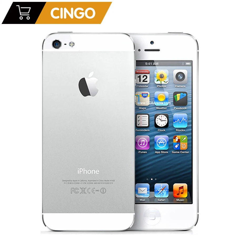 Разблокированный телефон iPhone 5 16ГБ/ 32ГБ/ 64ГБ двухъядерный 3G экран 4 дюйма камера 8