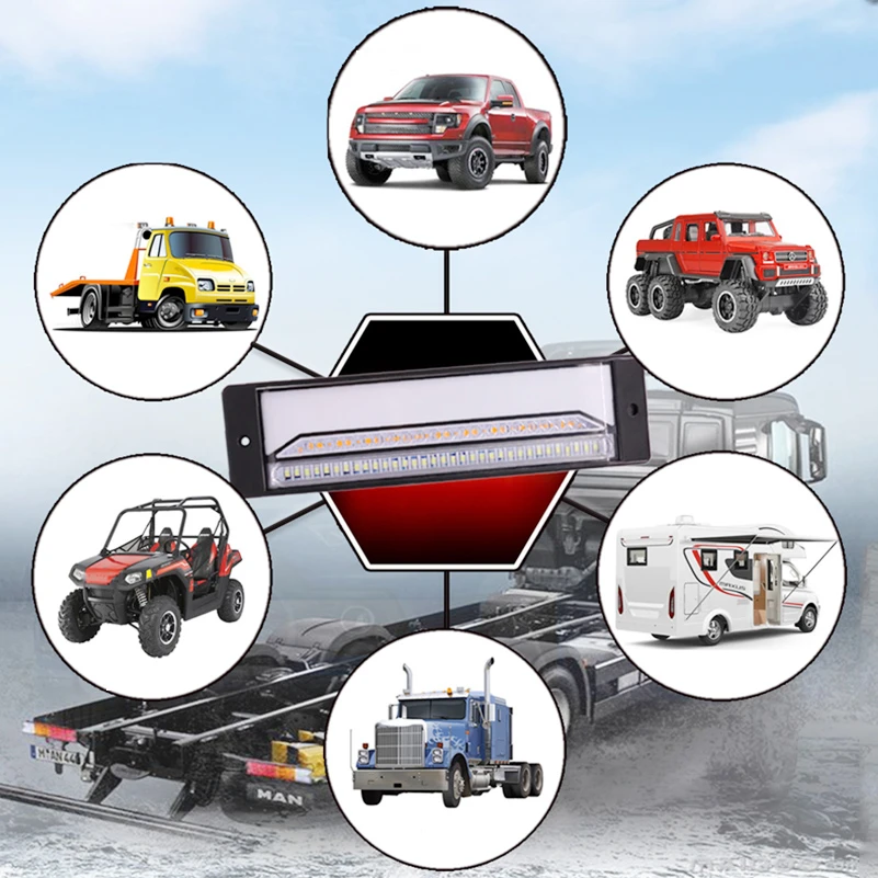 Фонарь поворосветильник светодиодный водонепроницаемый 12 В/24 В|Фара для авто в