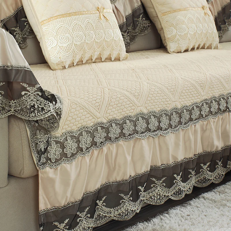 Высококачественный удобный Европейский коврик для дивана тканевая хлопковая