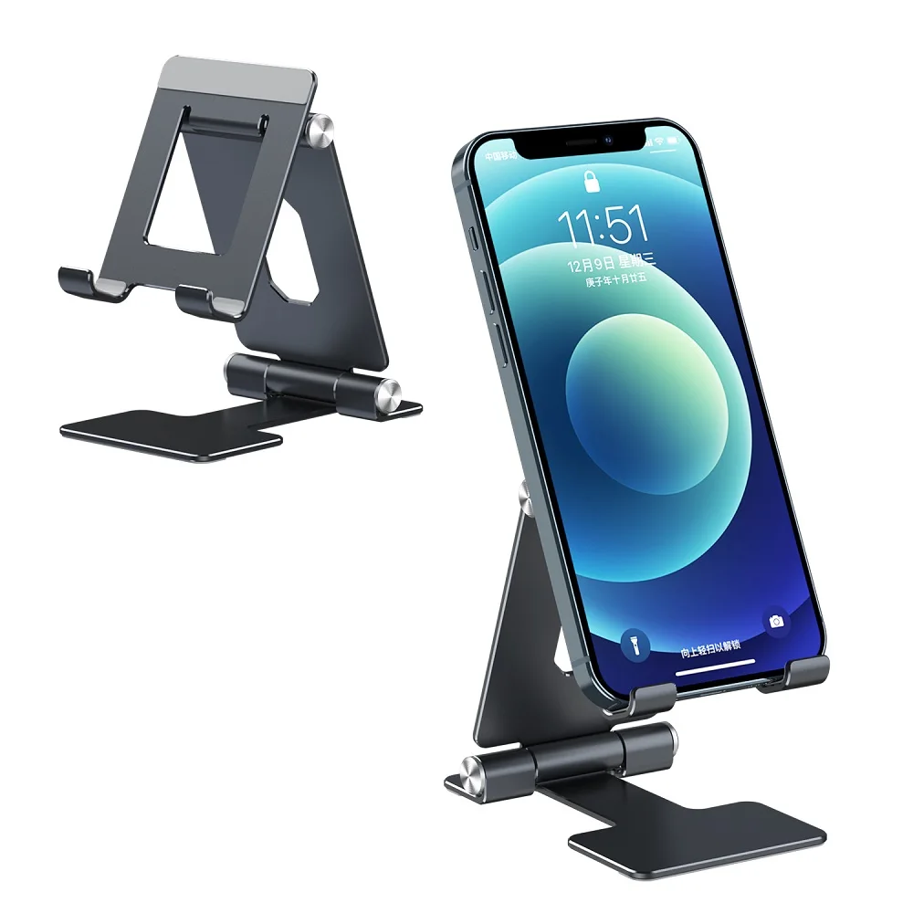 

UIGO Rotating Shaft Damping I-shaped Mobile Phone Holder Available For Iphone 12 Pro Huawei Mate 40 Xiaomi 11 Samsung S20