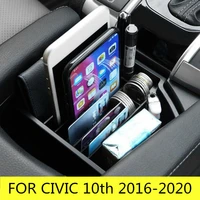 center console armrest storage case organizer tray plastic container for honda civic 10th 2016 2017 2018 car vehicle accessories