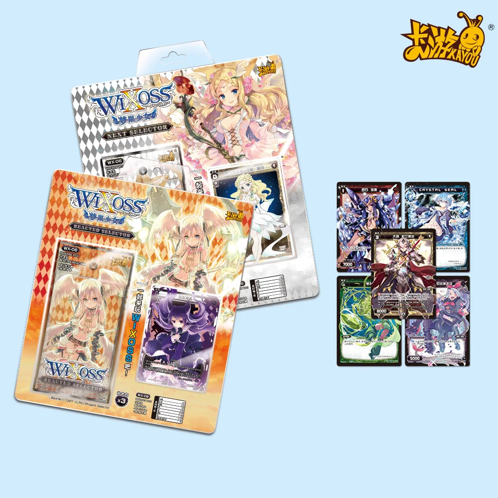 WIXOSS-cartas originales de colecci&oacute;n para chica, tarjetas de juego TCG, tama&ntilde;o 86x59mm, regalo de cumplea&ntilde;os de Anime japon&eacute;s-1