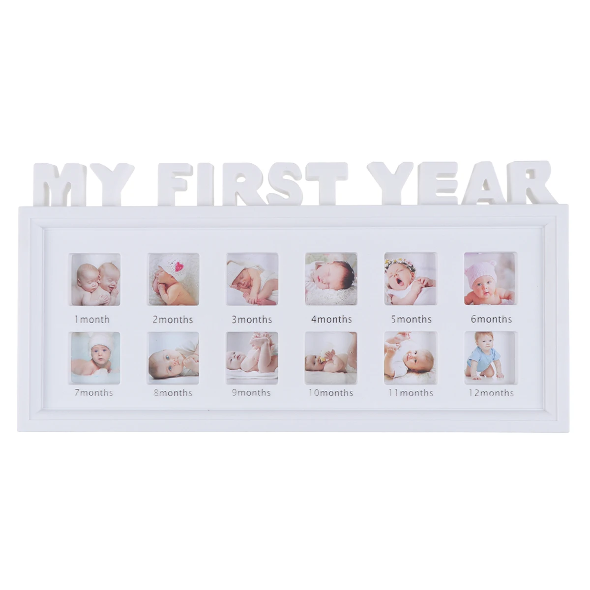 Уникальный стиль My First Year Photo Moments Baby Keepsake рамка фотоколлаж держит фотографии