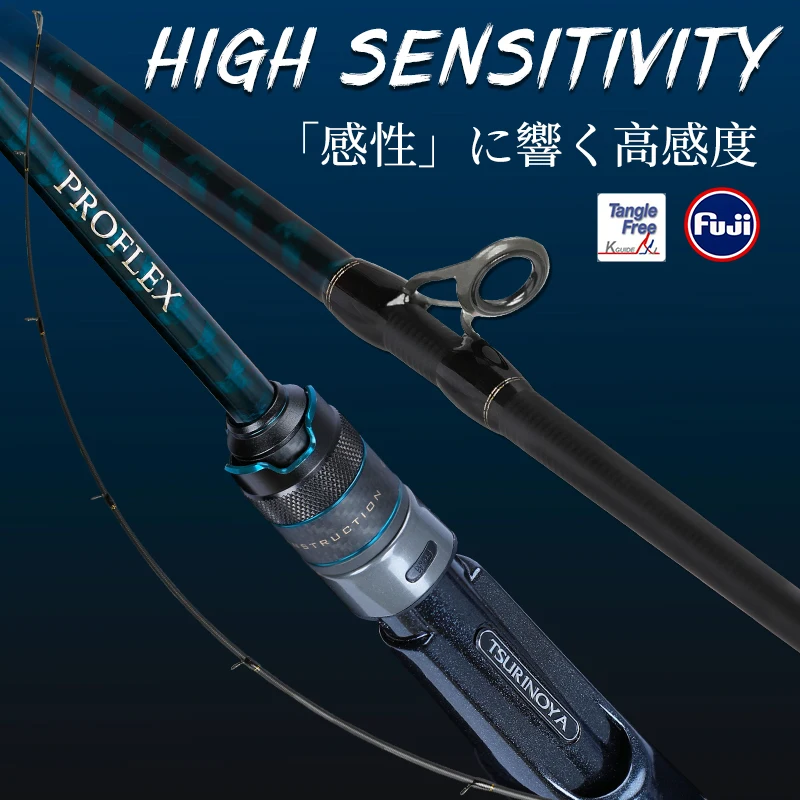 Удилище TSURINOYA PROFLEX Ⅲ спиннинговое 1 95/2 01/2 10 м быстрое действие ML m Power 2 секции