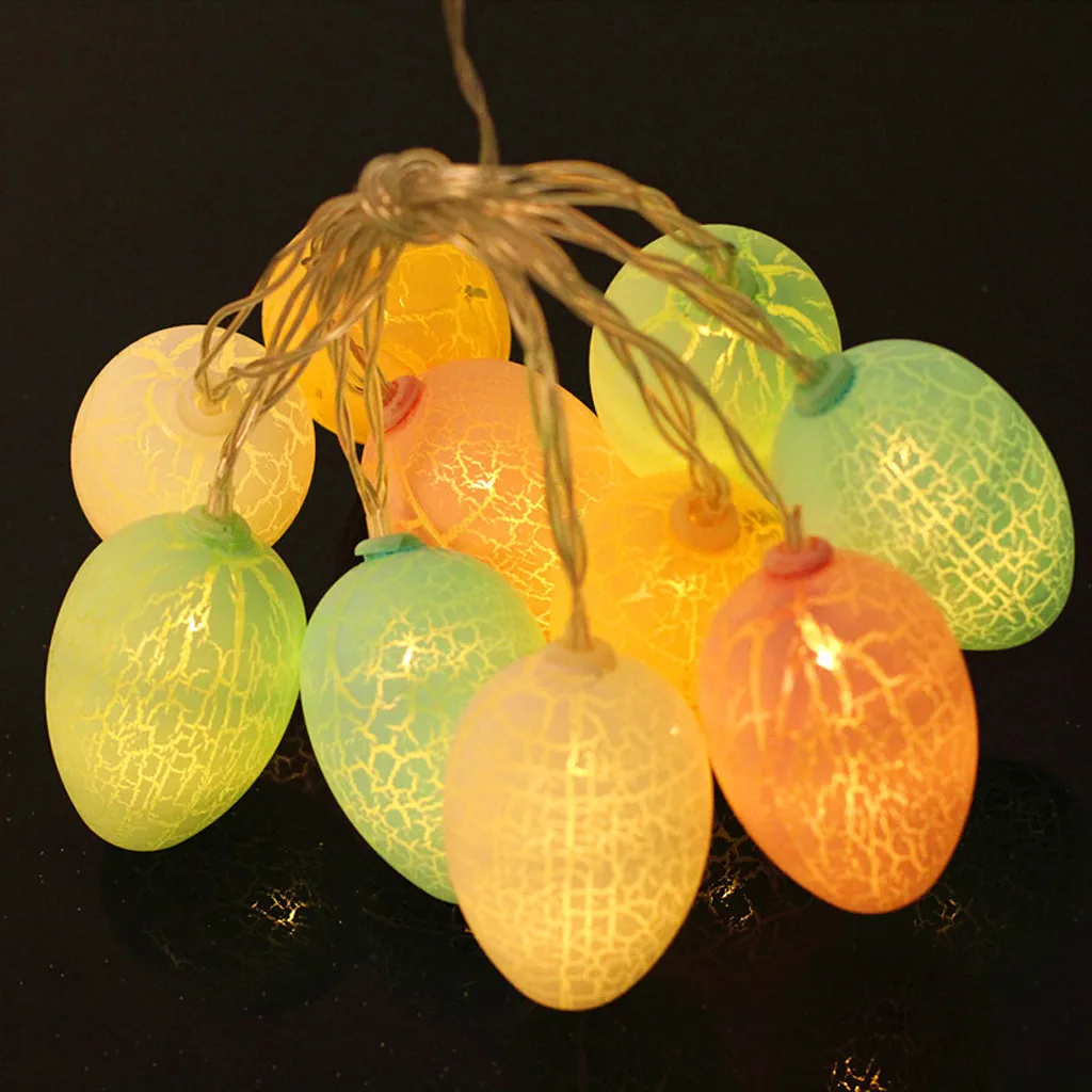

LED Easter Eggs Fairy String Lamp Cabinet Light Outdoor Bedroom Bookcase Holiday Wedding Party Decoration String Light CD