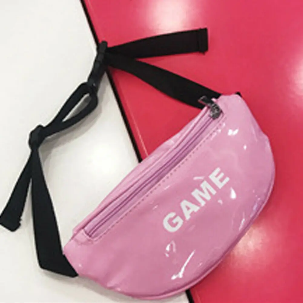

Baby Girls Fashion PU Leather Waist Bags Kids Children Crossbody Shoulder Messenger Bag 2021 New Letter Printed Waist Packs