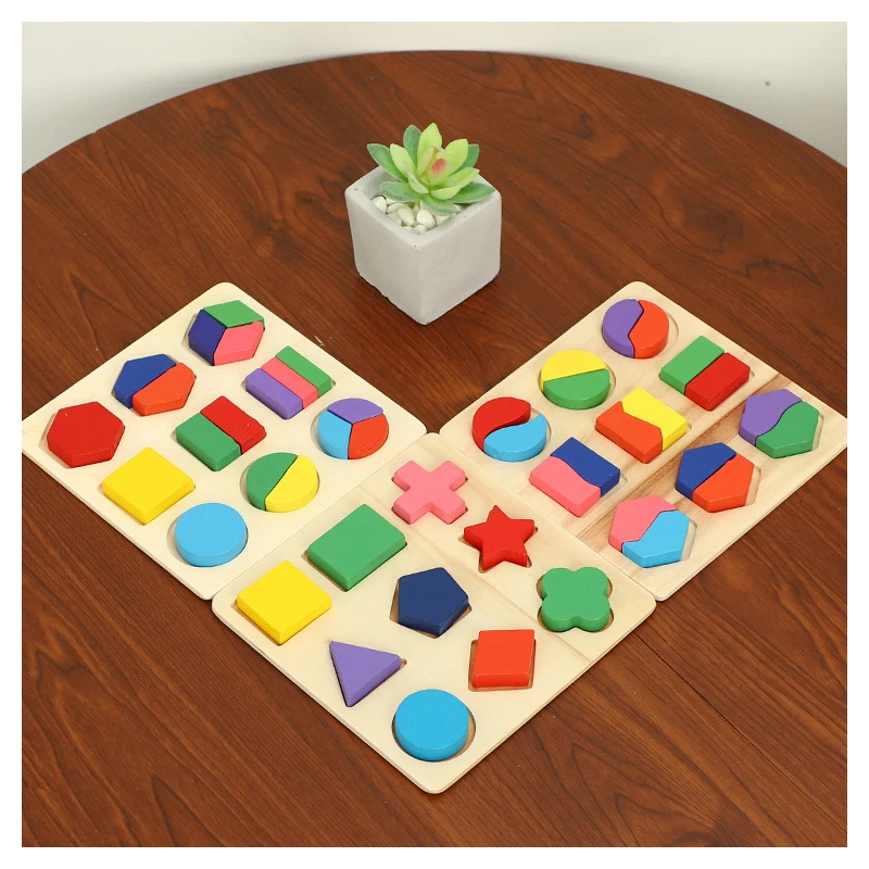 Деревянная игрушка геометрической формы Детская математическая судоку