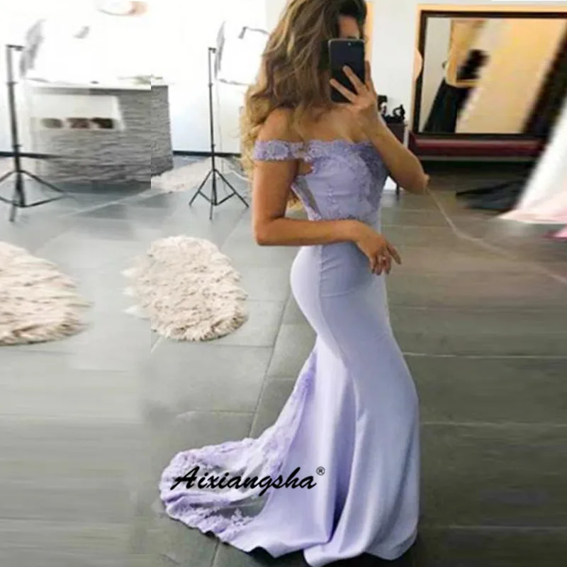 

Simple Evening Dress v neck Mermaid Off Shoulder Special Occasion vestidos largo Islamic Dubai Evening Gown Prom Dress