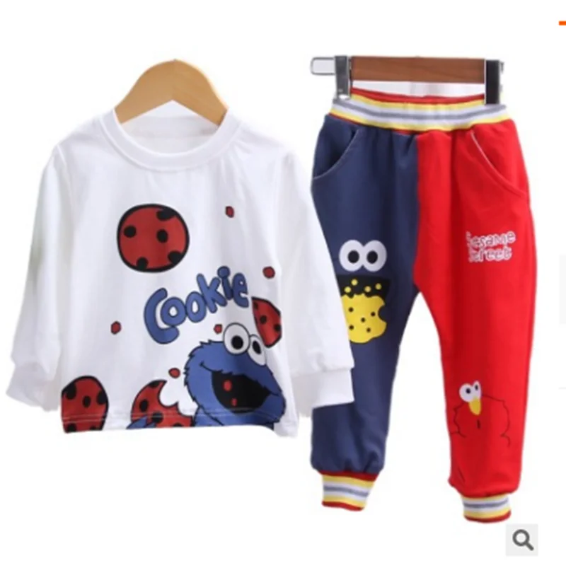 

New Boys Clothing Sets Spring Fall Baby Cartoon Boy Tracksuits Kids Suits Long Sleeve T Shirt+Pants 0-5 Years Brand Sport Set