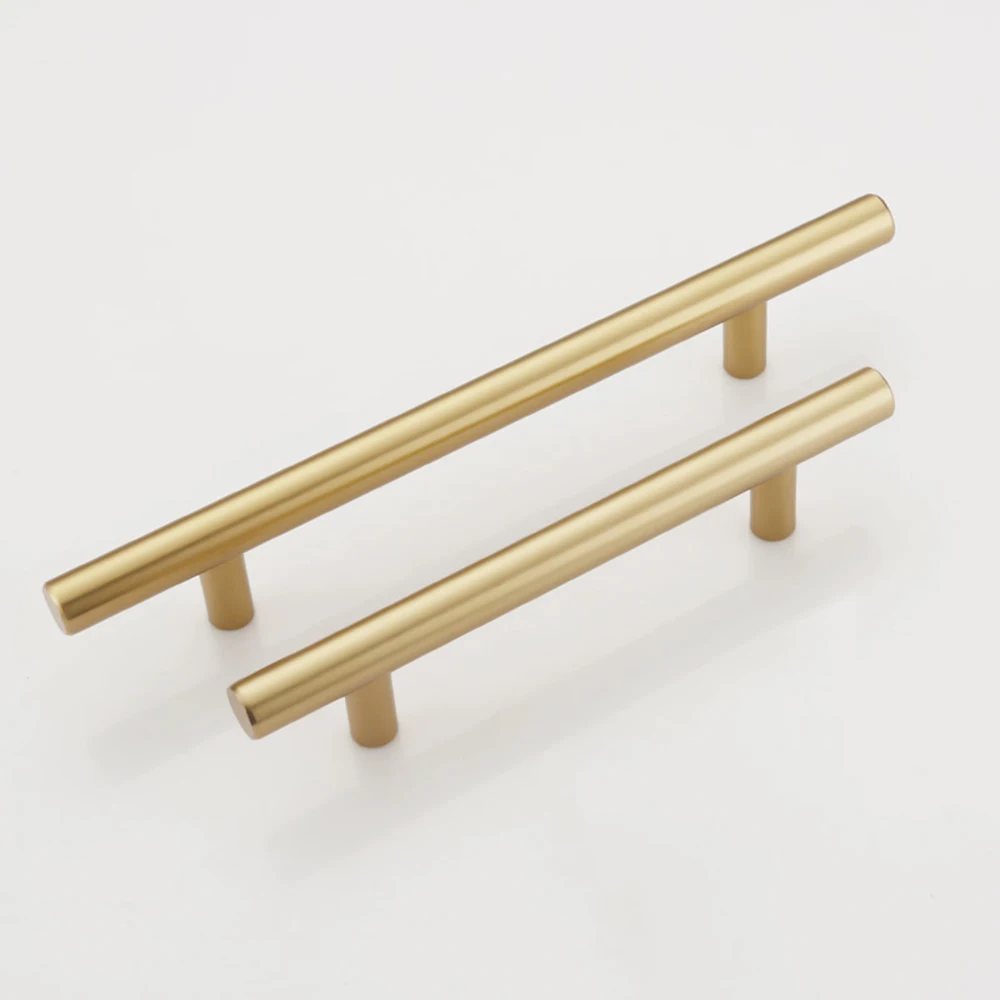 Европейский минималистичный матовый латунный шкаф с круглой ручкой фурнитура