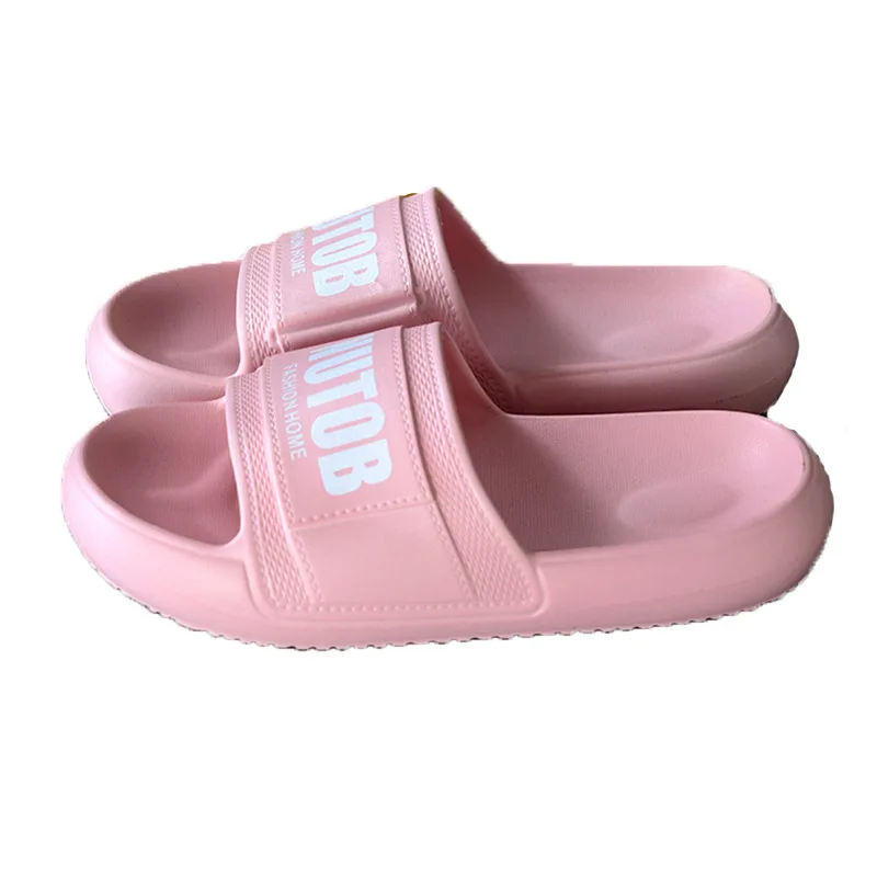 

Summer 2021 New Lady Slippers Soft Soles Comfortable Waterproof Non-slip Home Slippers Fashion Simple Couple Bathroom Slippers