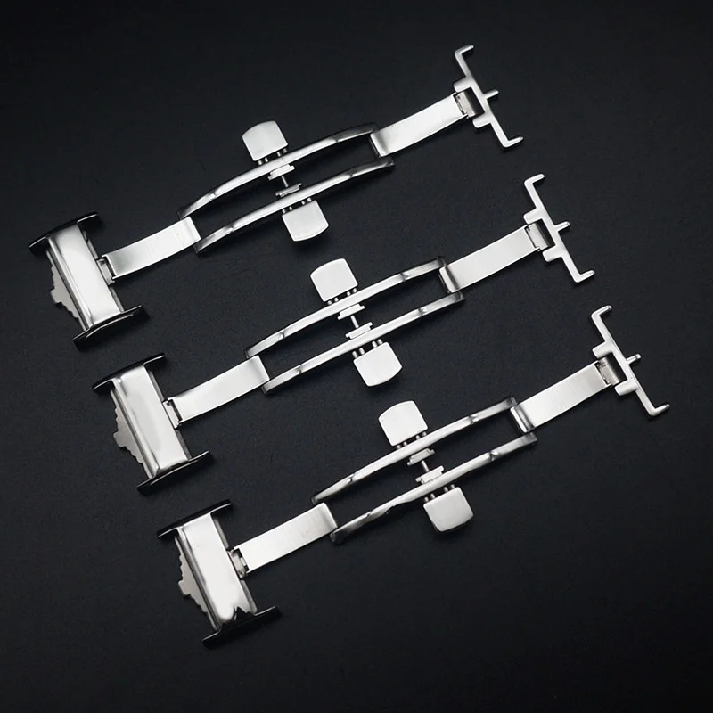 Clasp For Longines L2 Silver Gold Rose Gold 12mm 14mm 16mm 18mm 20mm Fashion WatchBands Strap Clasp Stainless Steel Strap Buckle