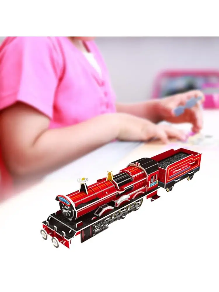 

3D Stereoscopic Puzzle for Adults and Teens Train Model Kits Intelligence Toys