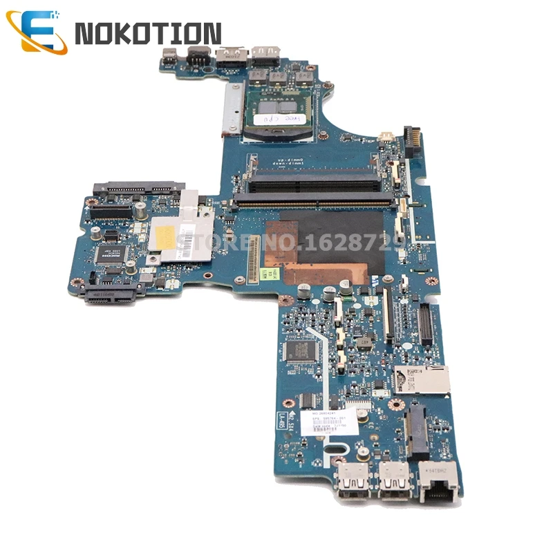 NOKOTION 595764-001 LA-4951P материнская плата для HP 8540P 8540W Материнская плата ноутбука QM57 DDR3 Бесплатный процессор с графическим слотом