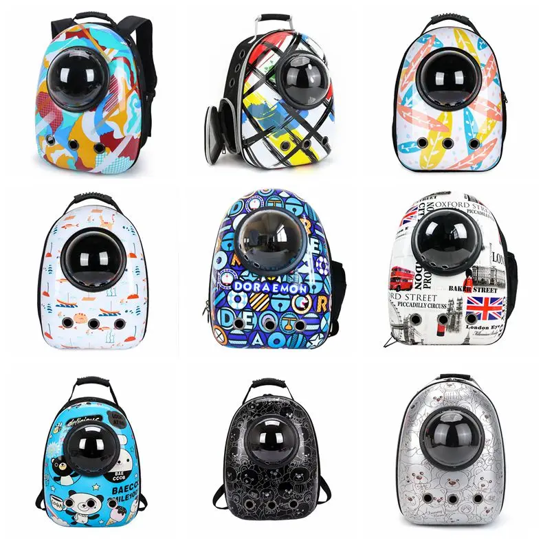 

Cat Carrier Backpack Breathable Transparent Puppy Bubble Bag Space Capsule Pet Transport Carrying For Traveling, Camping, Hiking