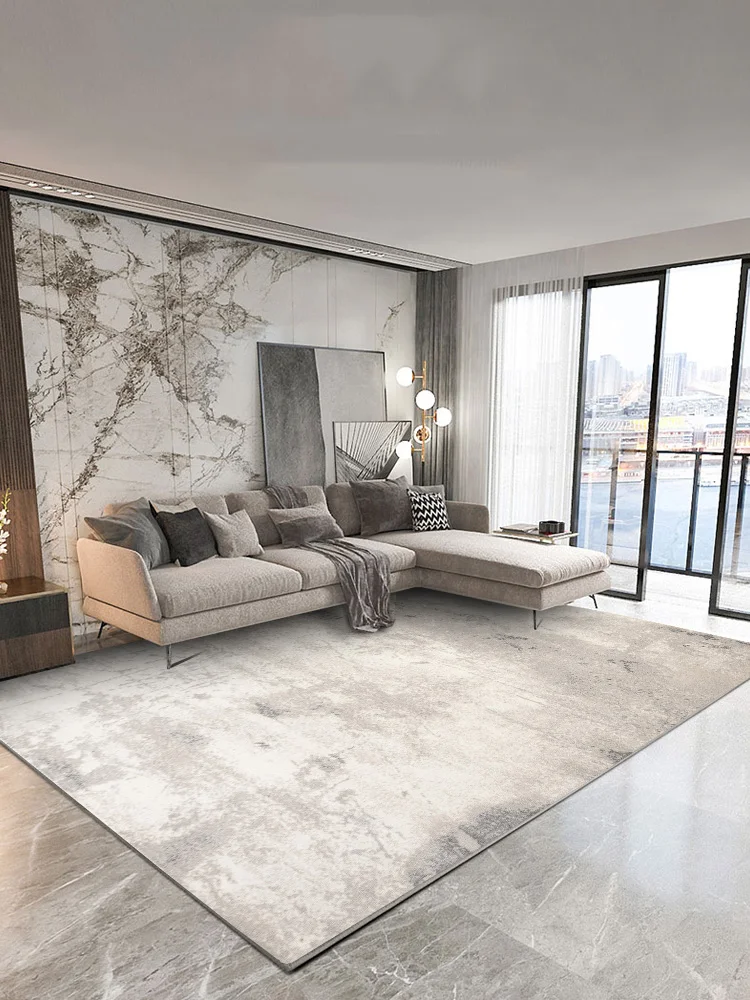 

Nordic Simple Living Room Carpet Grey Light Luxury Home Thick Rug for Bedroom Sofa Coffee Table Mat Study Room Modern Area Rug