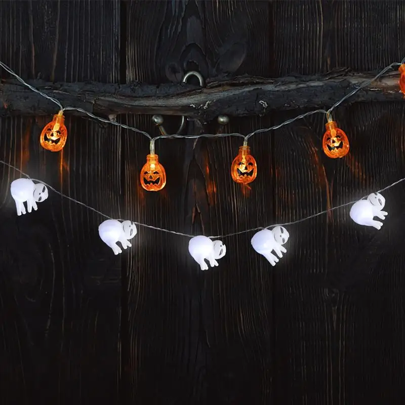 

1PC Halloween Ghost String Lamp Decor Creative LED Battery Box Colorful Light