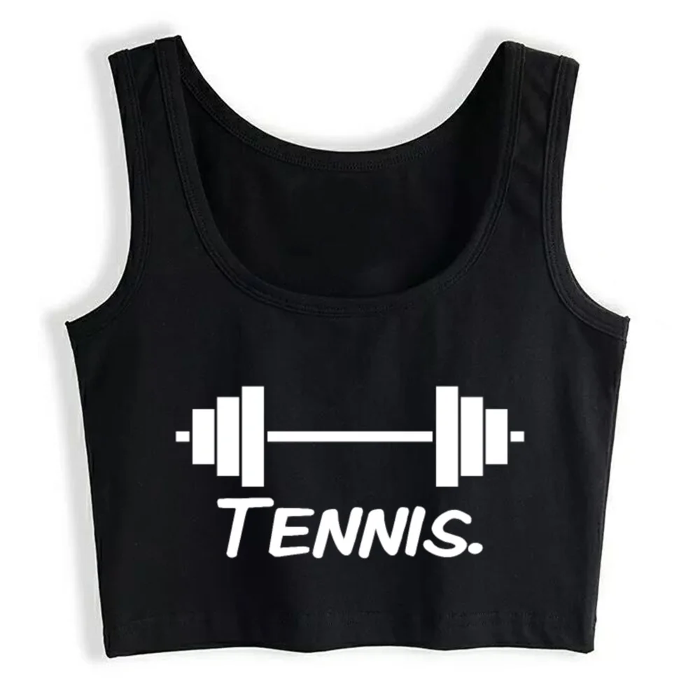 

Crop Top Women Tennis Funny Weight Emo Grunge Y2k Aesthetic Tank Top Female Clothes