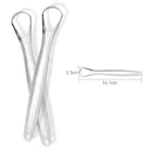 Скребок для языка Очиститель из нержавеющей стали Свежее дыхание Чистка с покрытием язык гигиены полости рта инструменты для ухода limpia lenguas многоразовые