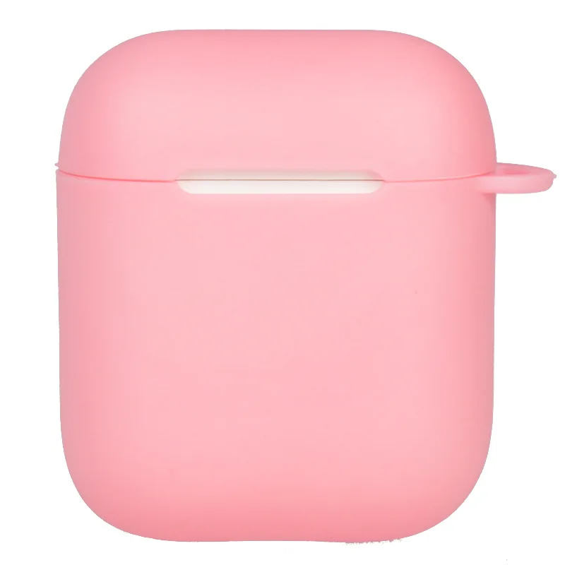 Private Custom Perfume Case for Apple Airpods 1 2 DIY Matte Colorful Glitter Macaron Soft TPU Cover Name Logo Text Customized - Color: Pink DIY