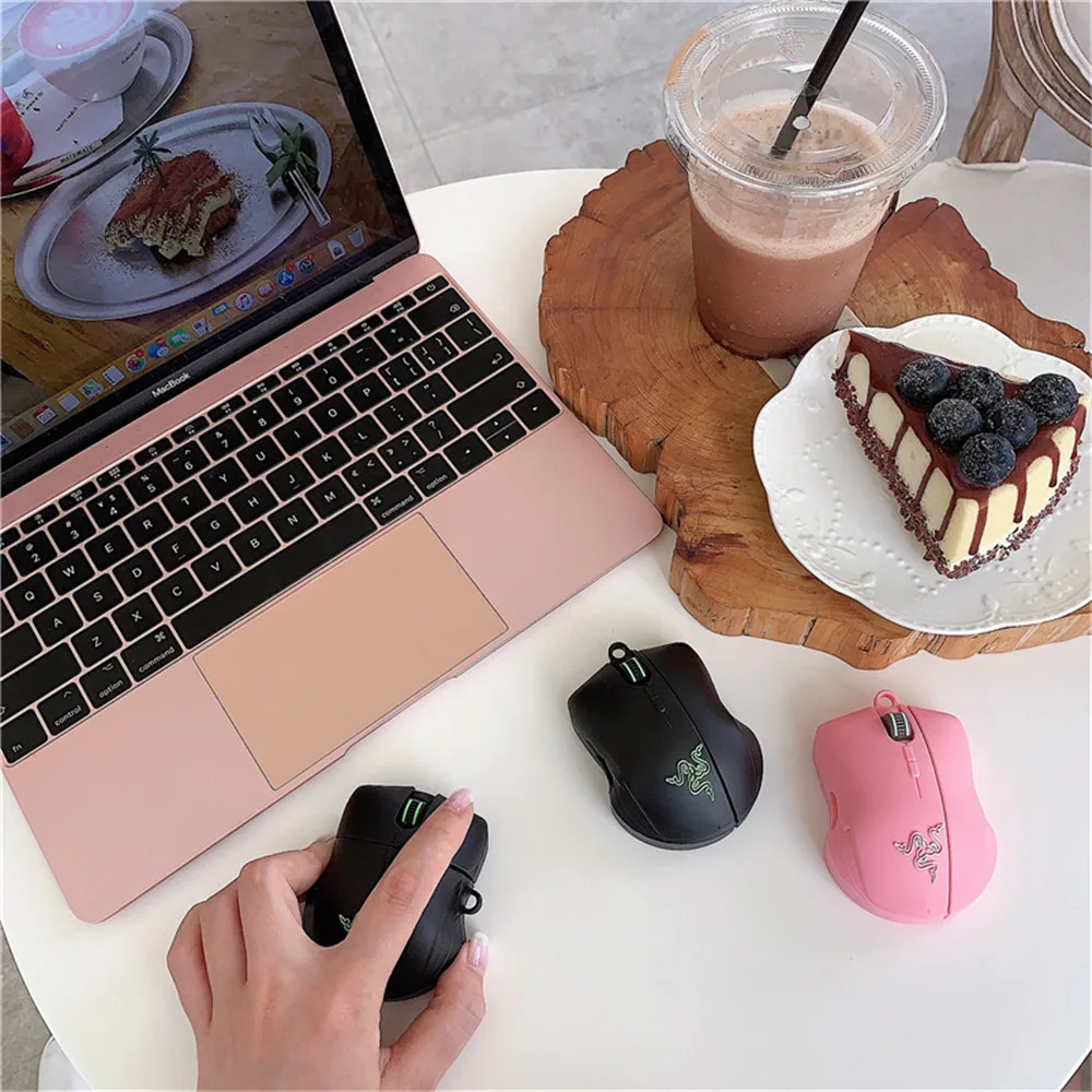 

Чехол для Airpods 1 2 креативный чехол для мыши гарнитуры для Airpods Pro беспроводной Bluetooth силиконовый защитный чехол для гарнитуры