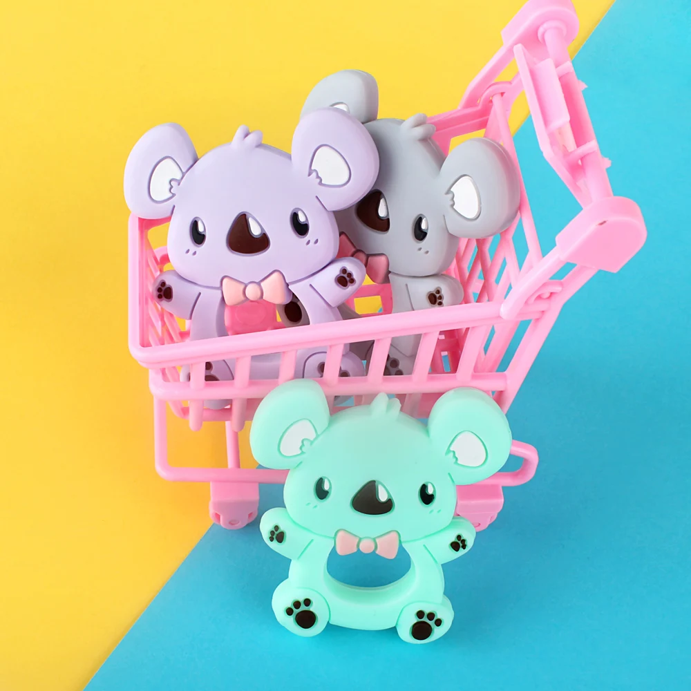 Keep & расти 1pc силиконовый Прорезыватель для зубов в виде коалы шарик Еда Класс без