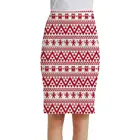 Женская юбка-карандаш KYKU, летняя аниме-юбка с рождественским принтом, для офиса и вечеринок