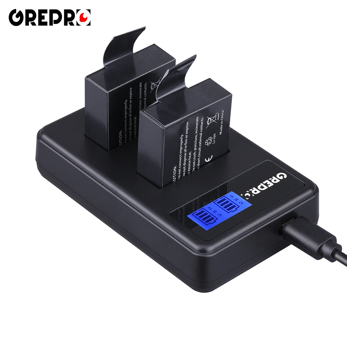 PG1050 SJ4000 PG900 Батарея с ЖК дисплей Dual USB Зарядное устройство для спортивной экшн