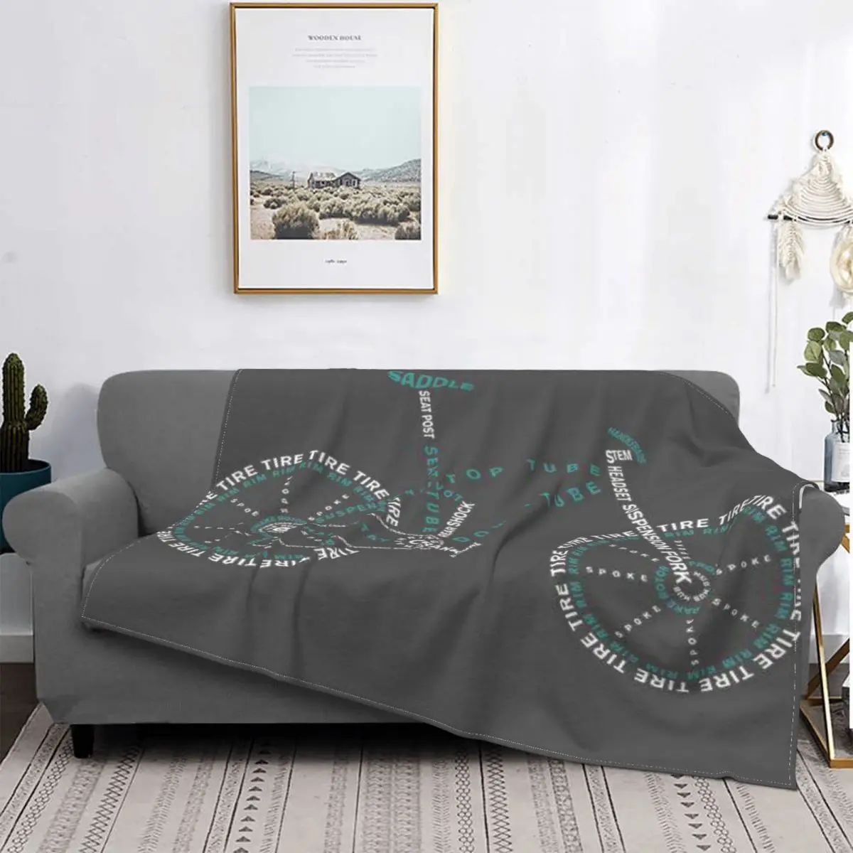 

Anatomy Mountain Bike 20 Blanket Bedspread Bed Plaid Sofa Bed Covers Double Blanket Bed Linen Cotton