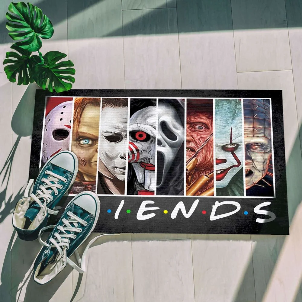 Halloween Theme Horror Movie Character Collection House Rules Doormat 3D Printed Carpet Non-Slip Bedroom Porch Tappeto | Дом и сад