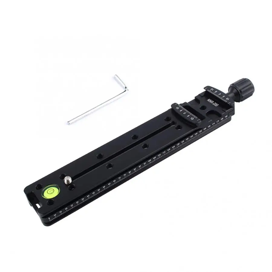 200mm Nodal Slide Rail Quick Release Plate Clamp Adapter For Macro Panoramic Arca Tripod Aluminum Alloy | Электроника