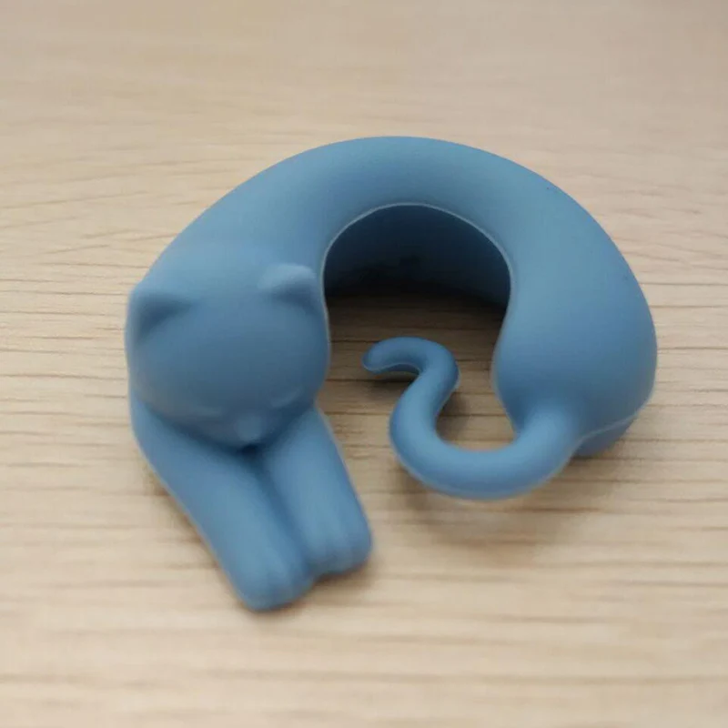 

6PCs/lot Animal Shape Party Silicone Cup Cat Wine Glass Charms Gifts Label Marker Sticker New Year Festival Birthday Glass Label