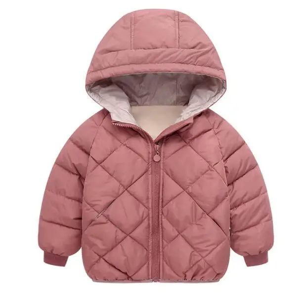 Pink Куртка для маленьких мальчиков и девочек; сезон осень-зима; теплое пуховое пальто; куртка; одежда Бэтмена; Рождественская Детская одежда; одежда для Хеллоуина - Цвет: Pink