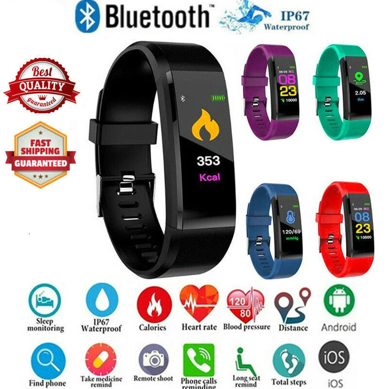 Умные часы для мужчин и женщин фитнес браслет с функцией отслеживания сердечного