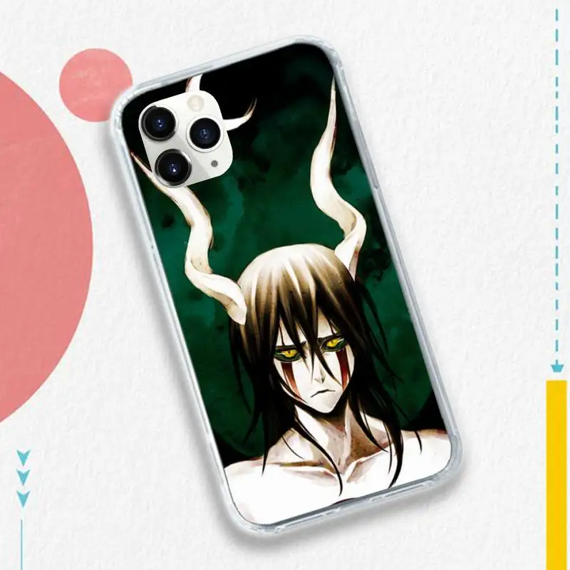 

Anime BLEACH Ulquiorra ichigo Phone Case for iPhone 11 12 pro XS MAX 8 7 6 6S Plus X 5S SE 2020 XR
