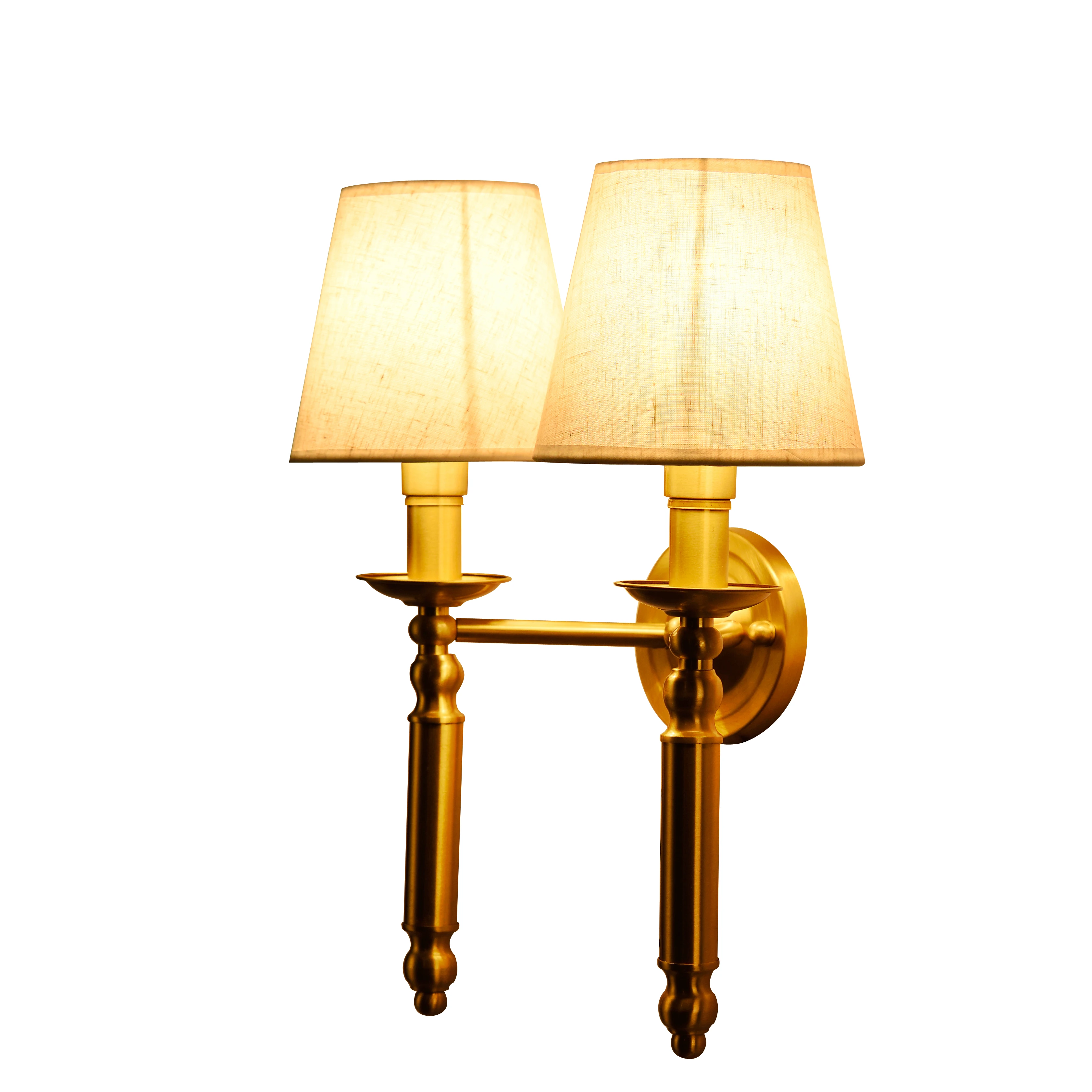 Американская медная светодиодная настенная лампа Кунг E14 6 Вт латунный настенный