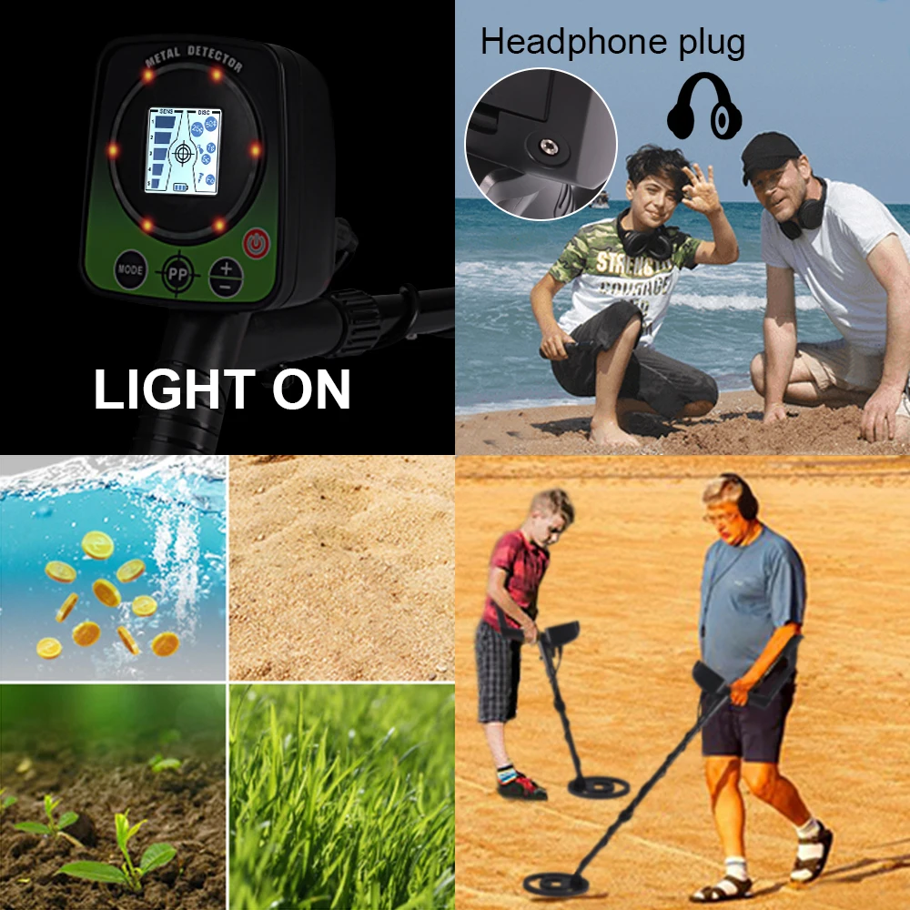 Профессиональный Подземный металлоискатель ручной детектор с ЖК-дисплеем