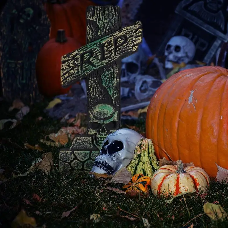 Мноонор 6 шт Хэллоуин надгробия украшения Реалистичные и многоразовые