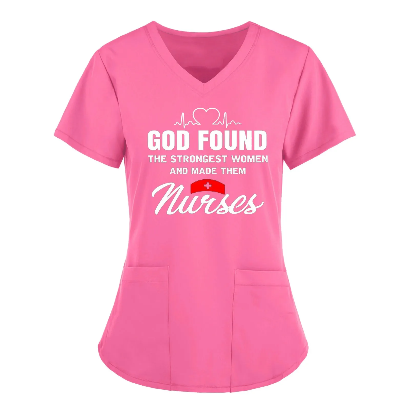 Женская футболка с коротким рукавом и v-образным вырезом для кормления Рабочая